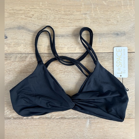 L*space Hartley Bikini Top - Black - D cup size - New with tags! - Picture 4 of 4